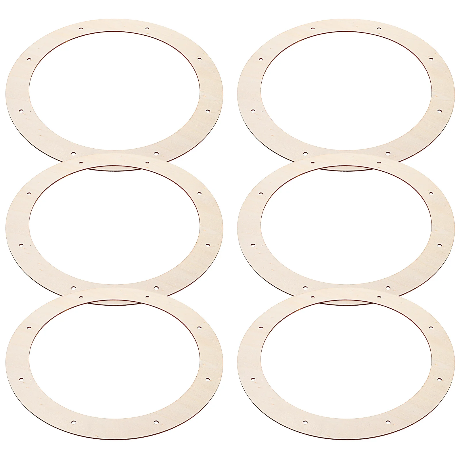 Wreath Frame Wood Made Flower Garland Round Backdrop Stand Simple Creation Ring Form Rack Rings