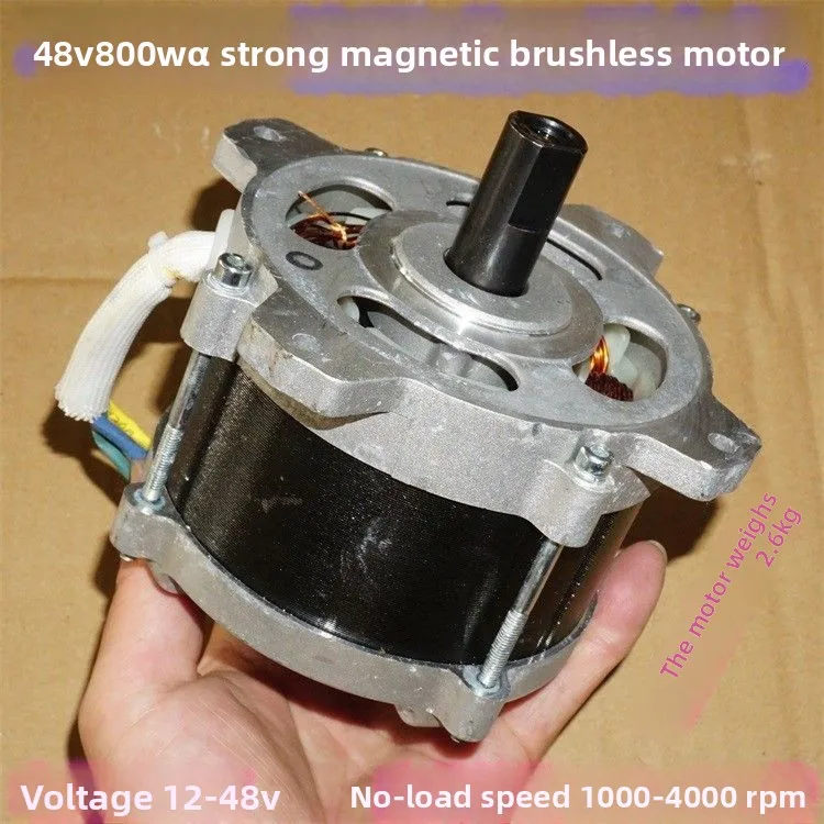 24V36V48V Neodymium High Power Brushless Motor 48V800W Large Torque Mechanical Drive Motor