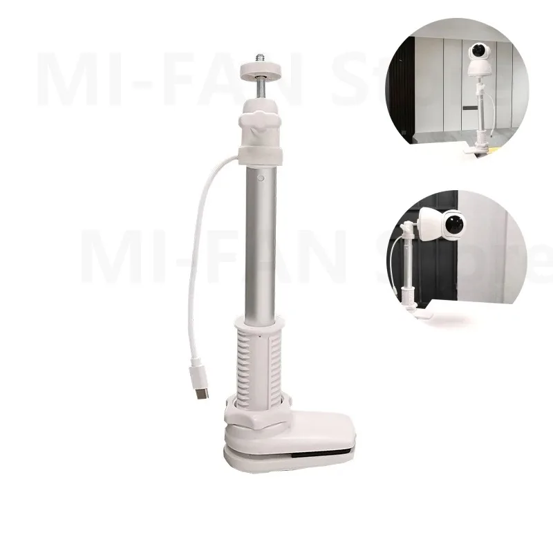 

1 шт. Подставка для видеоняни на коляску с кабелем для передачи данных, безопасная, без сверления, выдвижной держатель для камеры на кроватку