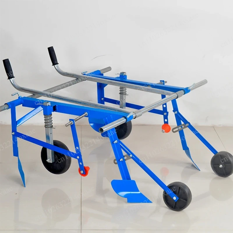 Multifunctional Hand-Pulled Farm Mulching Machine, Agricultural Cover Film Laying Tool for Crops