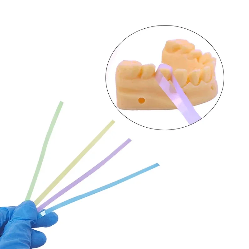

60pcs/box Dental Resin Polishing Strip Teeth Grinding Smooth Materials 4mm*150mm Dentist Tool