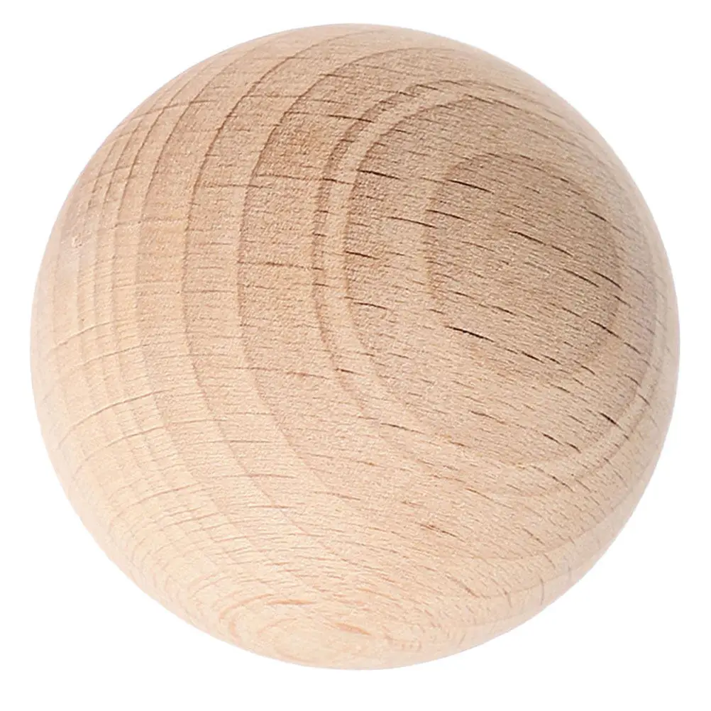 

1 шт. Незаконченные деревянные шары из твердых пород дерева, 7,5 см, натуральные, для крокета, для игр на газоне, для активного отдыха на природе, прочные, эргономичный дизайн, для двора