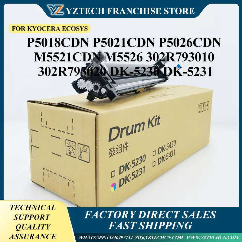 

DK-5230 DK-5231 Drum Unit Kit 302R793010 302R793020 For KYOCERA ECOSYS P5018CDN P5021cdn P5026cdn M5521cdn M5526