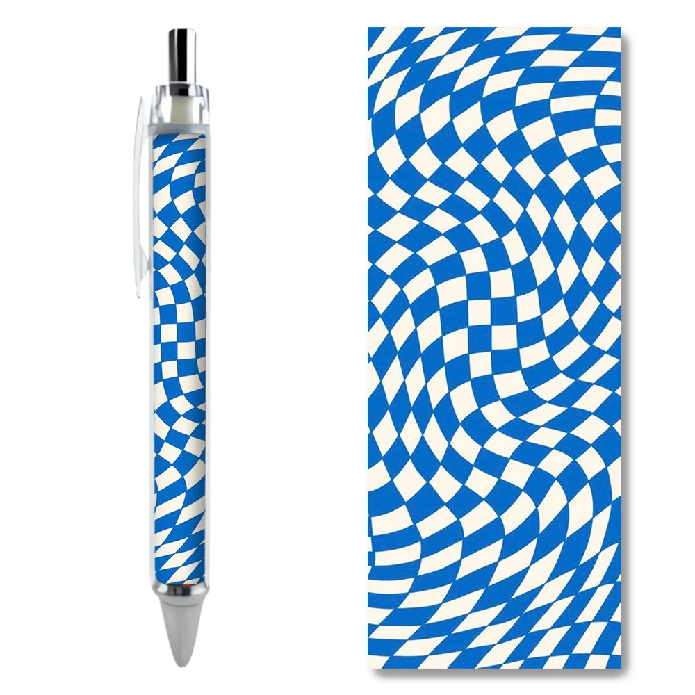 2/4PCS Blue and White Abstract Pattern Stun Effect Gel Pens HD Abstract Pattern Caneta Kids Stationery Writing School Supplies