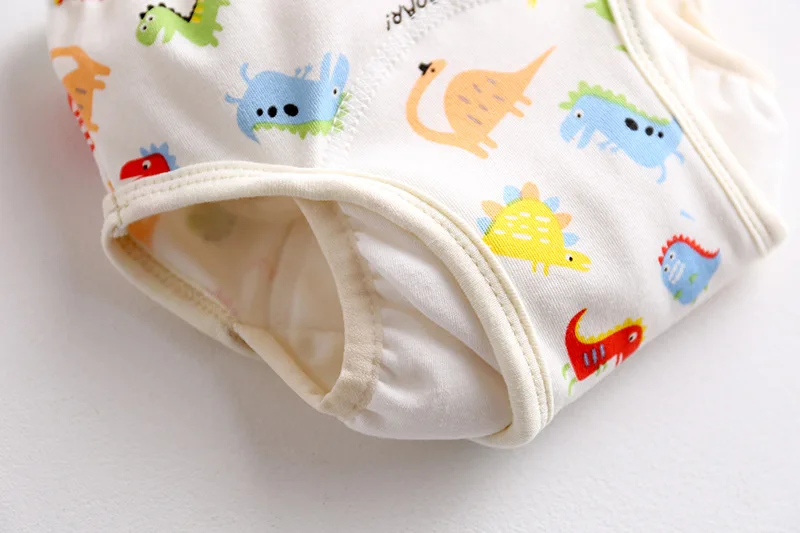 Calça de treinamento de bebê de algodão reutilizável fralda de gaze à prova d'água fralda de pano calças de estudo do bebê fraldas laváveis