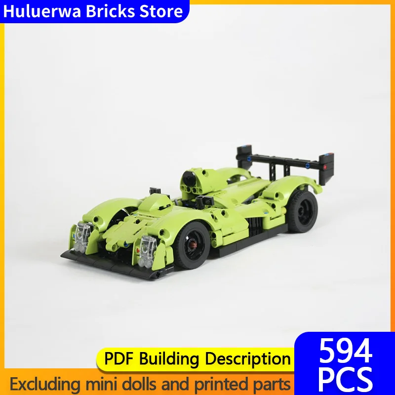 

Speed Racing Car Model MOC Building Bricks LT04 LMP Le Mans Racing Car Modular Technology Gifts Holiday Assemble Children Toys