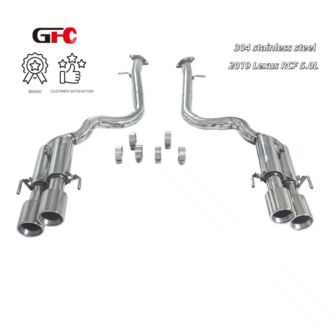 

Suitable for the 2019 Lexus RCF 5.0L resonator. Automobile exhaust system with valve muffler. Electronic remote control