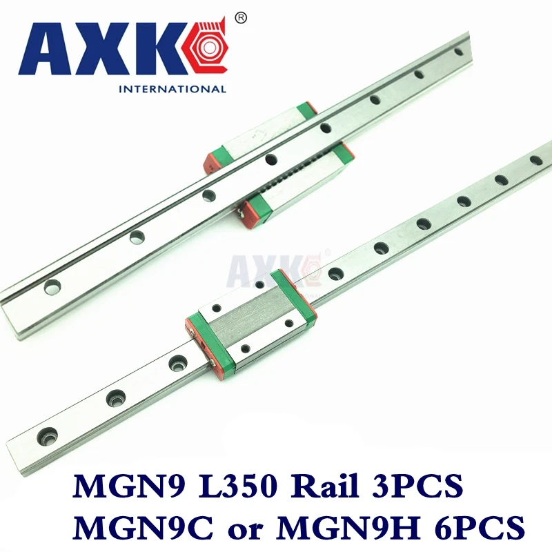 

3PC 350mm MGN9 Linear Rail Guide CNC Router Parts with 6PCS MGN9C Or MGN9H Blocks Carriage Direct Promotion Selling