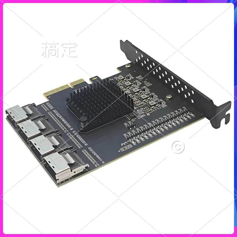 

AP-SATA Pcie Adapter 4 Ports SFF-8087 To 16-Port SATA3.0 Expansion Card SATA3.0 Controller For Win10/11/2003/Linux