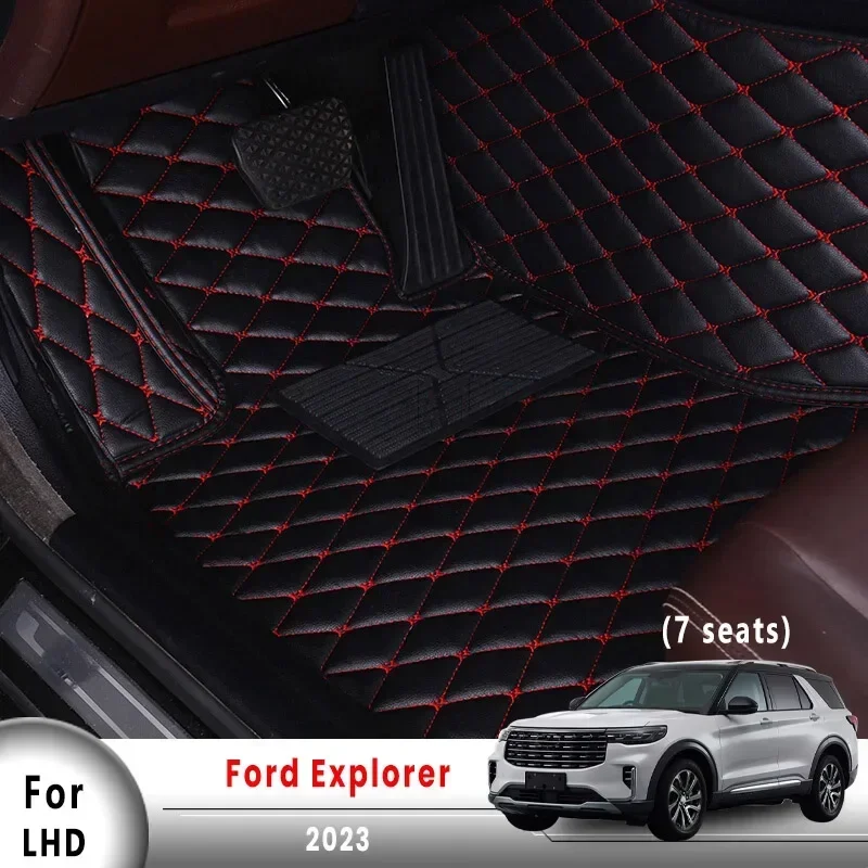 

Carpets For Ford Explorer 2023 (7 seater) Car Floor Mats Auto Interiors Accessories Foot Pedals Custom Covers Product Waterproof
