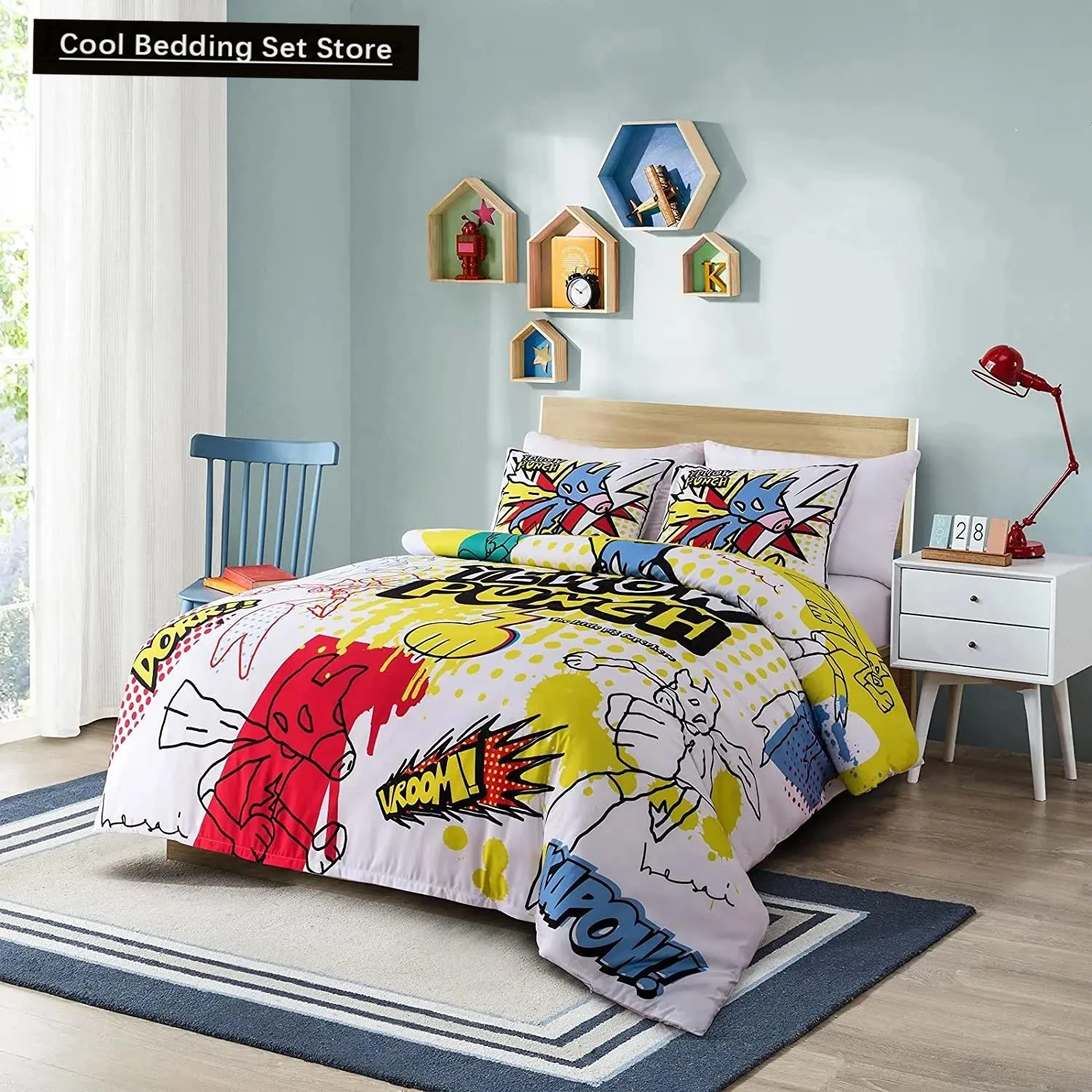 

Пододеяльник Tye Dye, желтый эстетический комплект постельного белья на молнии для мальчиков в стиле аниме, комплект для детской спальни двойного размера, мягкий полиэстер, чехол Qulit