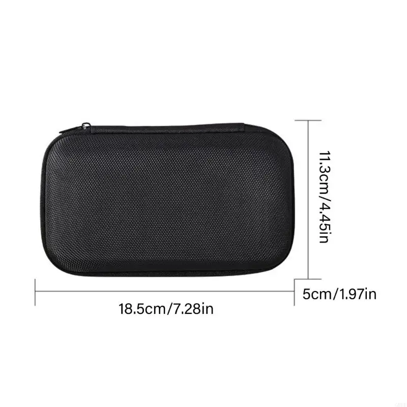 G8DF Handheld Game Console EVA Bag Scratchproof Storage Box for RG406H Protector Case with Pocket Travel Carrying