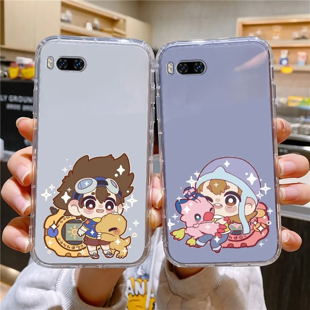 D-Digimon-n Anime Phone Case For Huawei Mate P10 P20 P30 P40 P50 Smart Z Honor 50 60 70 Pro Lite Transparent Case