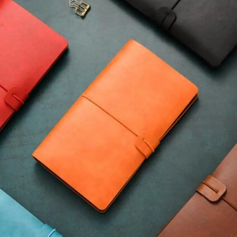 M5TB Retro Travel Journal Poratable Notepad Vintage Travel Notebook Pu Leathre Notepads สำหรับนักธุรกิจชายผู้หญิง