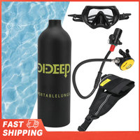 1L   DIDEEP 1L Mini   Diving Set with Breather/Relief Valve//Strap/Diving Goggles Oxygen  Diving Set