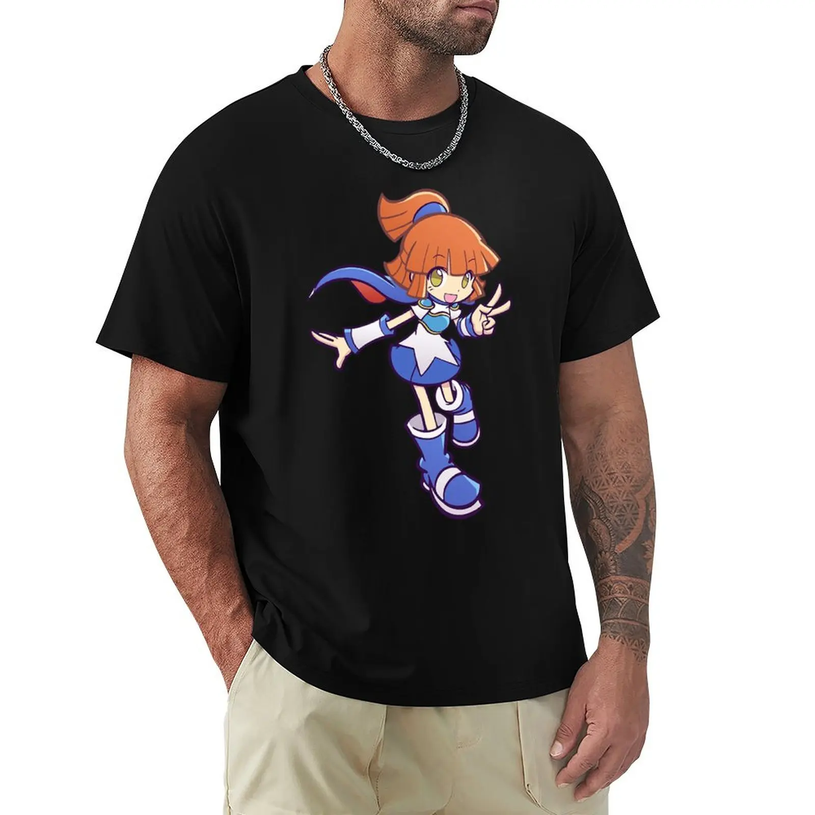 Camiseta Puyo Puyo king Ringo Sig Chibi, camiseta básica de algodón suave al tacto