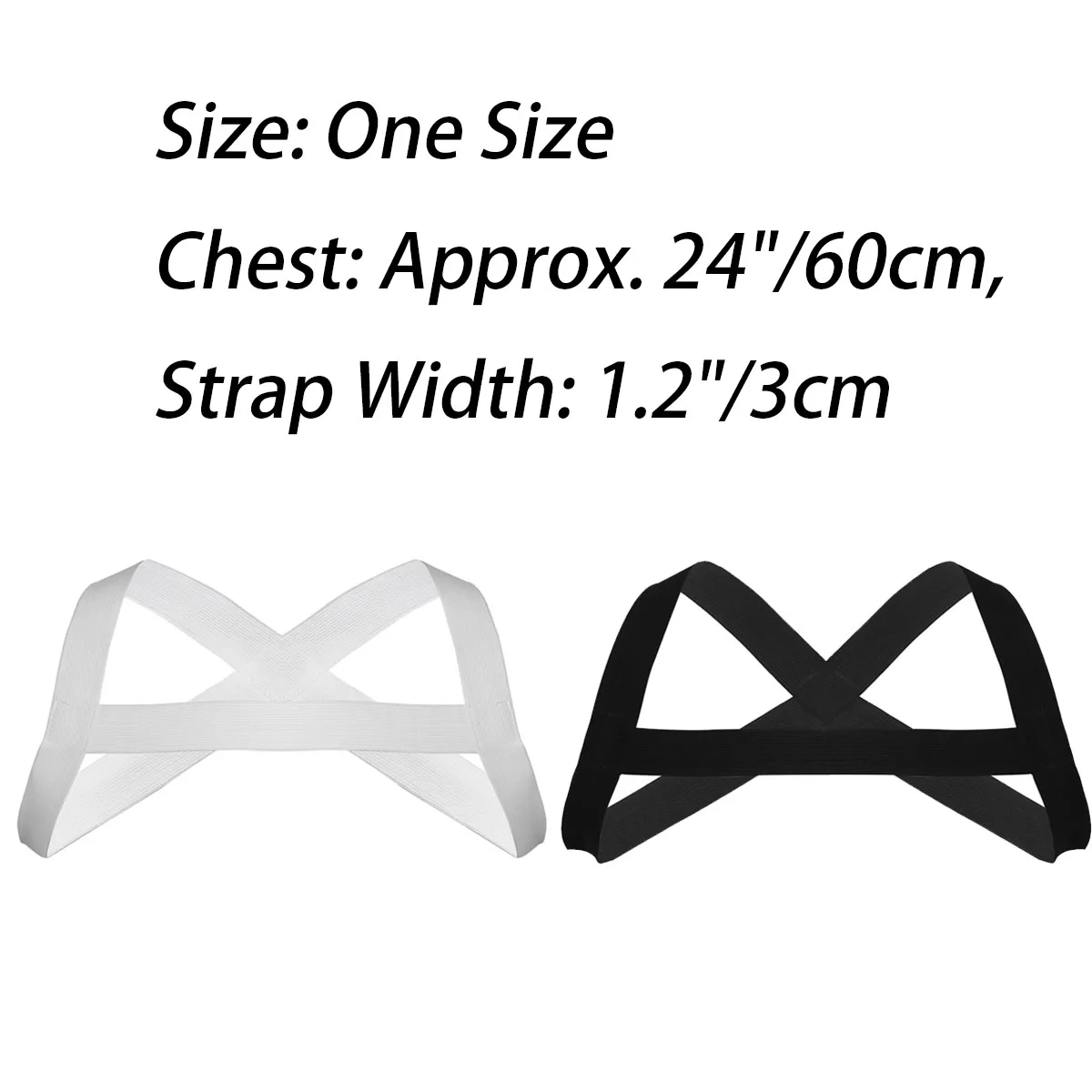 Men Lingerie Body Chest Harness Belt Nylon Halter Neck Sexy Elastic Chest Harness Straps Night Club Party Costume Harness Belts