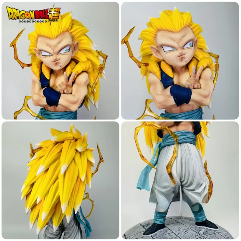 In Stock Dragon Ball Z Anime Figure Gotenks Figure Super Saiyan Action Figure Collection Model Statue Toy Hoilday Gifts for Kids