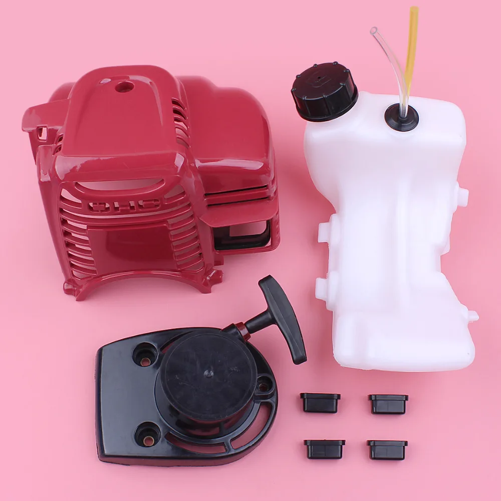 Top Cylinder Engine Cover Recoil Pull Starter For Honda GX35 GX35NT HHT35S Fuel Tank Line Kit 4 Stroke Lawn Mower Engine Part