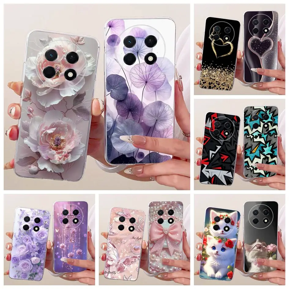 6.84" For Huawei Nova 15 Max Case CHZ-LX1 Popular Flower Soft Clear Silicone Phone Back Cover For Huawei Enjoy 90 Pro Max Fundas