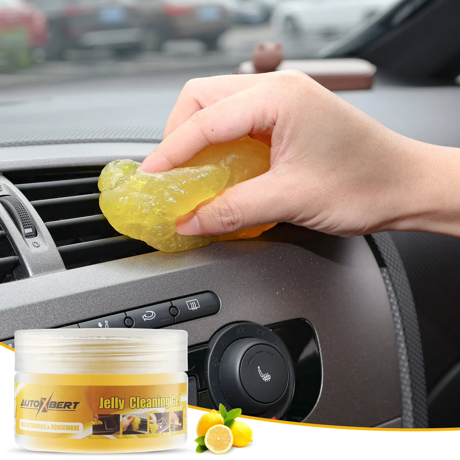 Magic Cleaning Gel Lemon Fragrance Universal Detailing Dust Cleaner for Car Vents PC Laptops Cameras Keyboard Phone 🍋