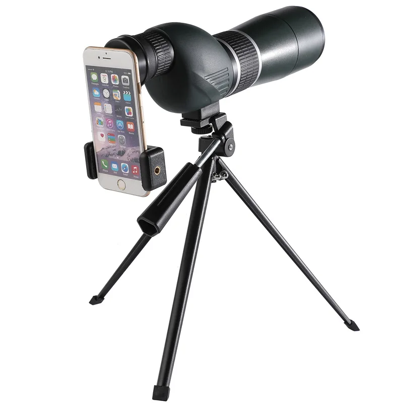 

20-60x60 Zoom Monocular Telescope, Long Range with Phone Clip for Bird Watching, Hunting, Camping and Outdoor Activities