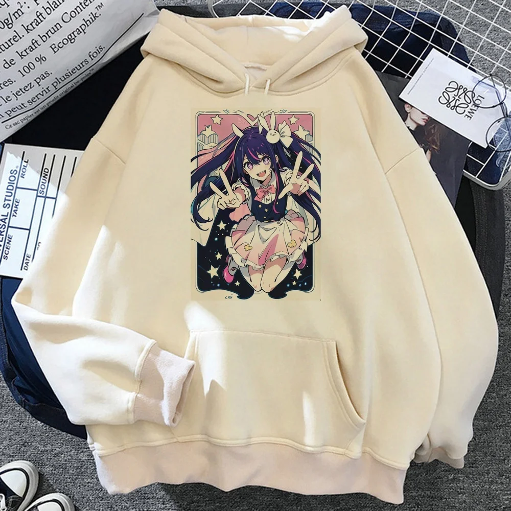 Oshi No Ko hoodie sweatshirt anime sweatshirt graphic 2026 ladies clothes vintage Korean Pockets