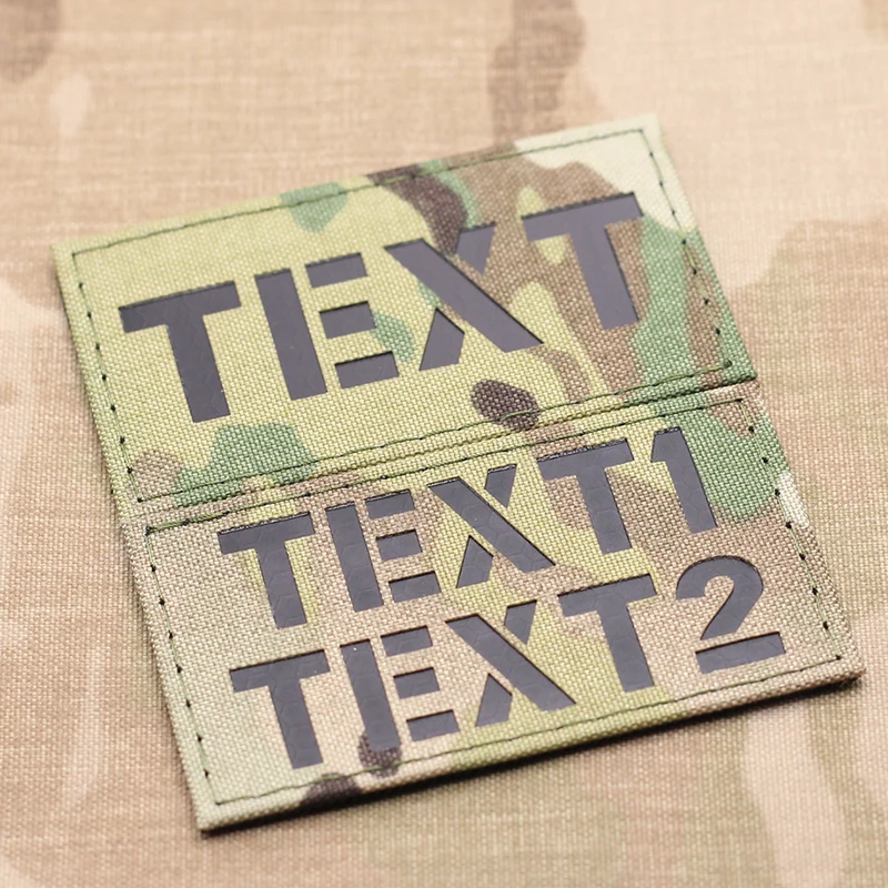 Customize call sign patches your own text patches laser cutting patches custom infrared combat ID patches military patches