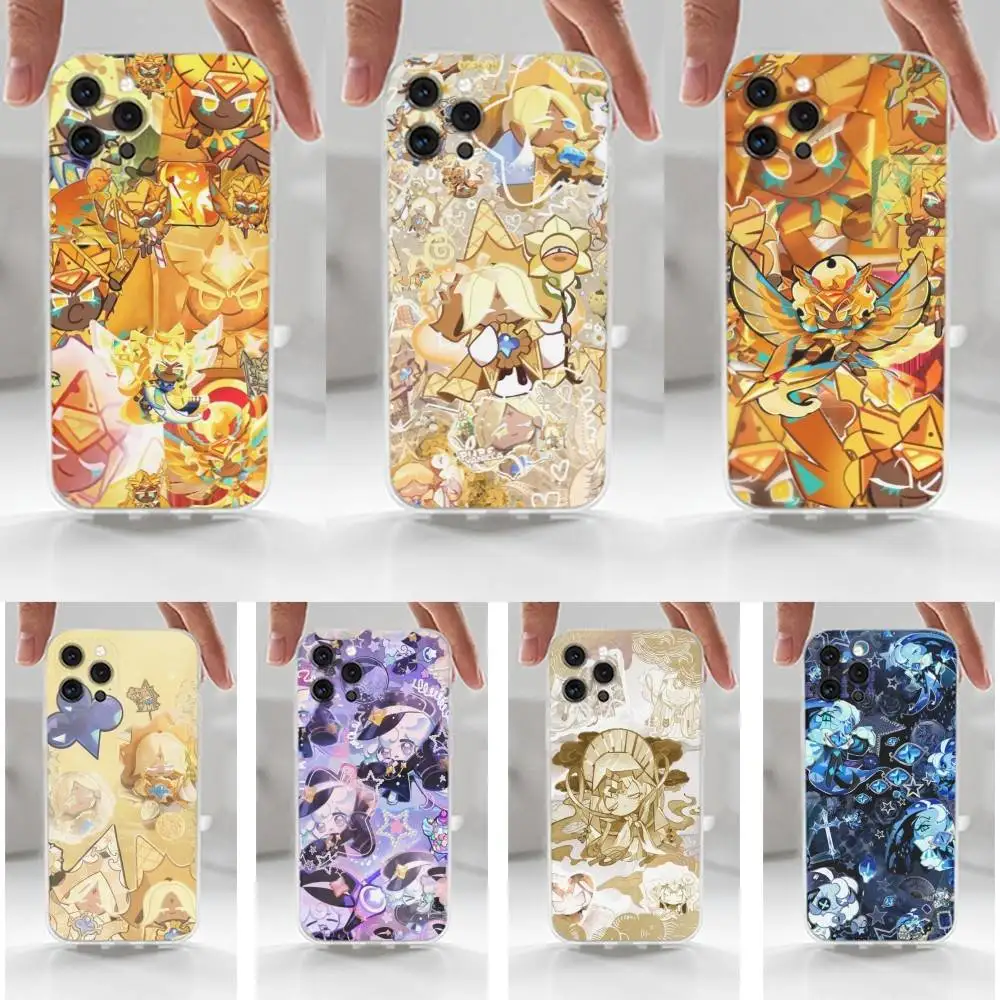 

C-Cookie Run K-Kingdom Game Phone For iPhone 16,15,14,13,12,11 Plus,Pro,Max,XR,XS,X,7,8 Plus,SE,Mini,Transparent,Silicone Case