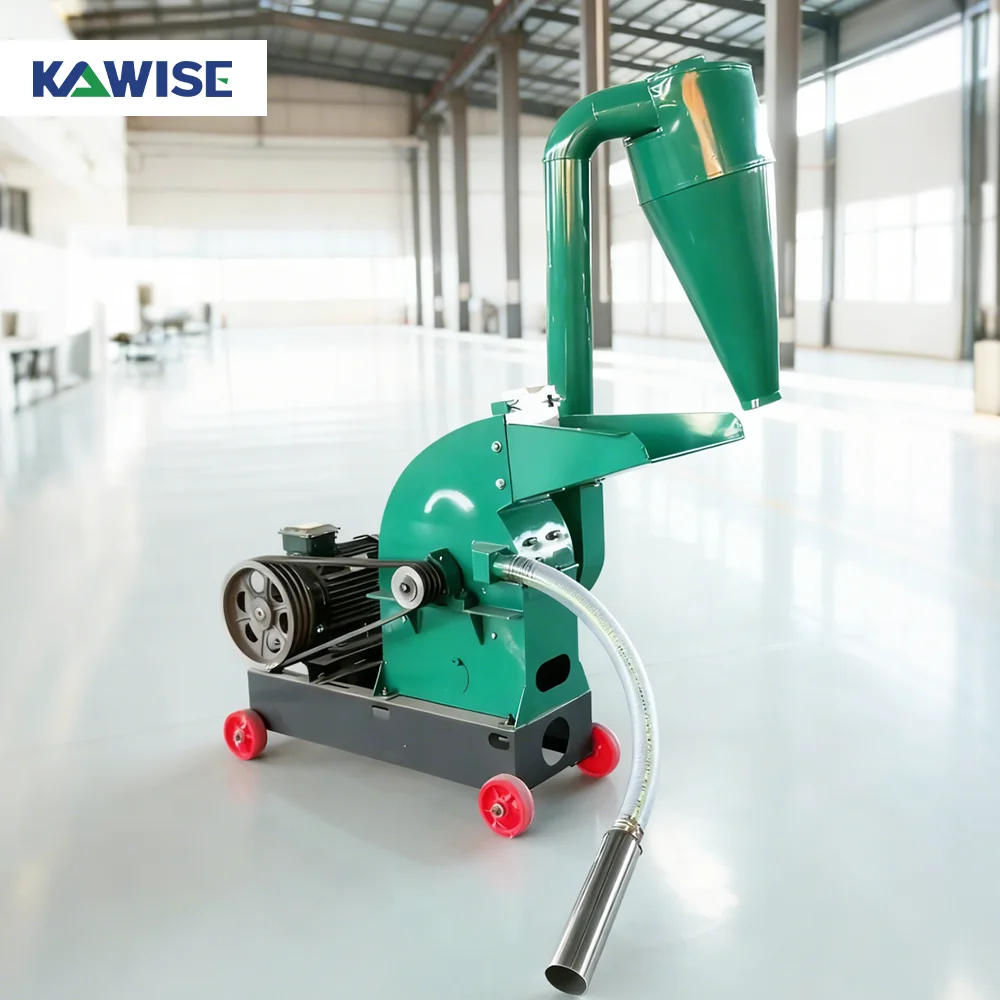 AIROW Hammer Mill Crusher for Corn, Grain and Animal Feed Material Grinding with Single or Double Inlet