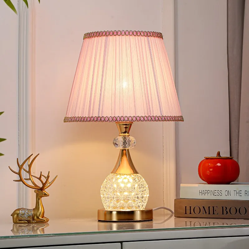 

Modern Luxury Crystal Floor Lamps Bedsides Cozy Romantic Minimalist Bedroom Ambience High-End Small Reading Table Night Lights
