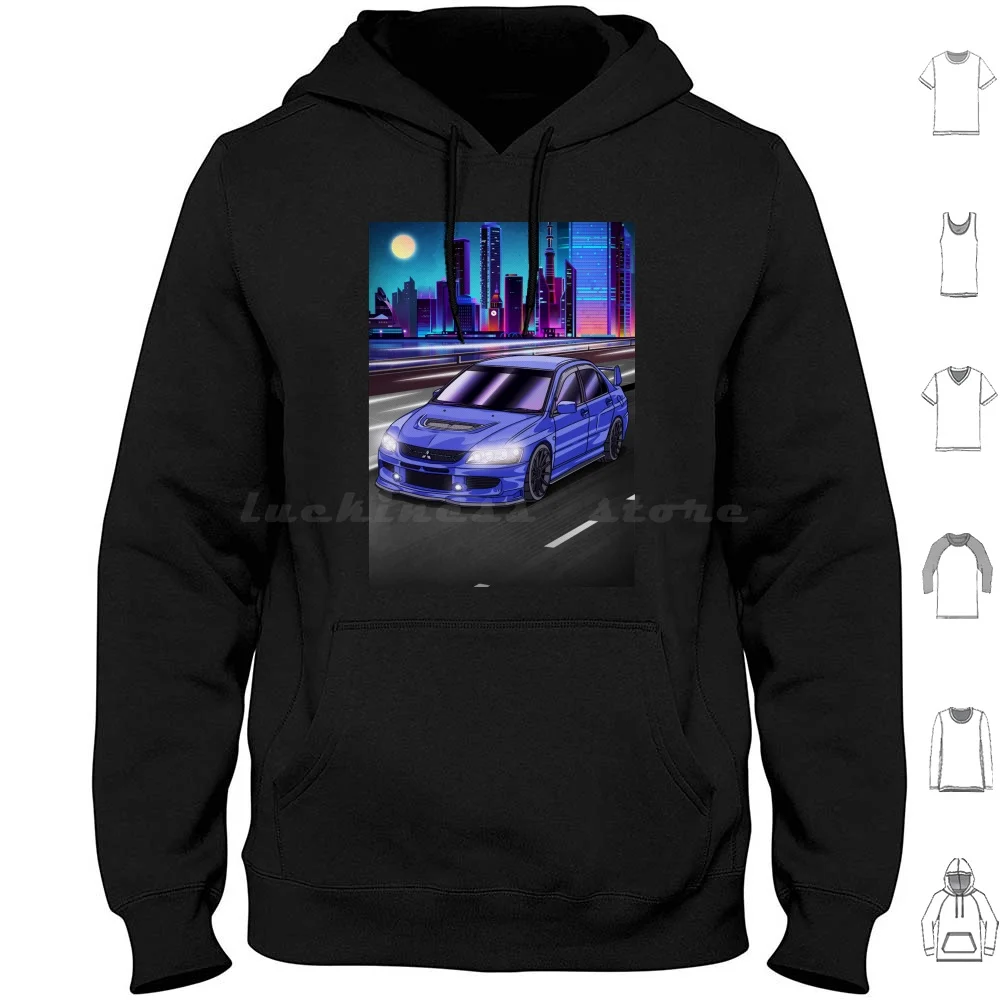 

Mitsubishi Lancer Evolution 8 Hoodies Long Sleeve Car Cars Vehicle Automobile Automotive Guyvit Navin Guyvit Jdm