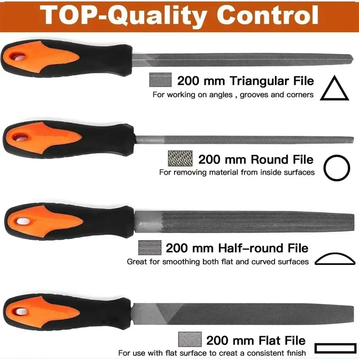 19pcs Metal File Tool Bag Drop Forged Alloy Steel File Set Precision Wood Handle Rasp File Tools for Metalwork Hand Files