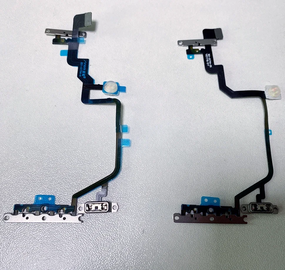 Power Volume Cable Replacement for iPhone XR like 11,12,13,14,15,16 & to 13Pro,14Pro,15Pro,16Pro Led Flash Flex Cable With Mic view 4