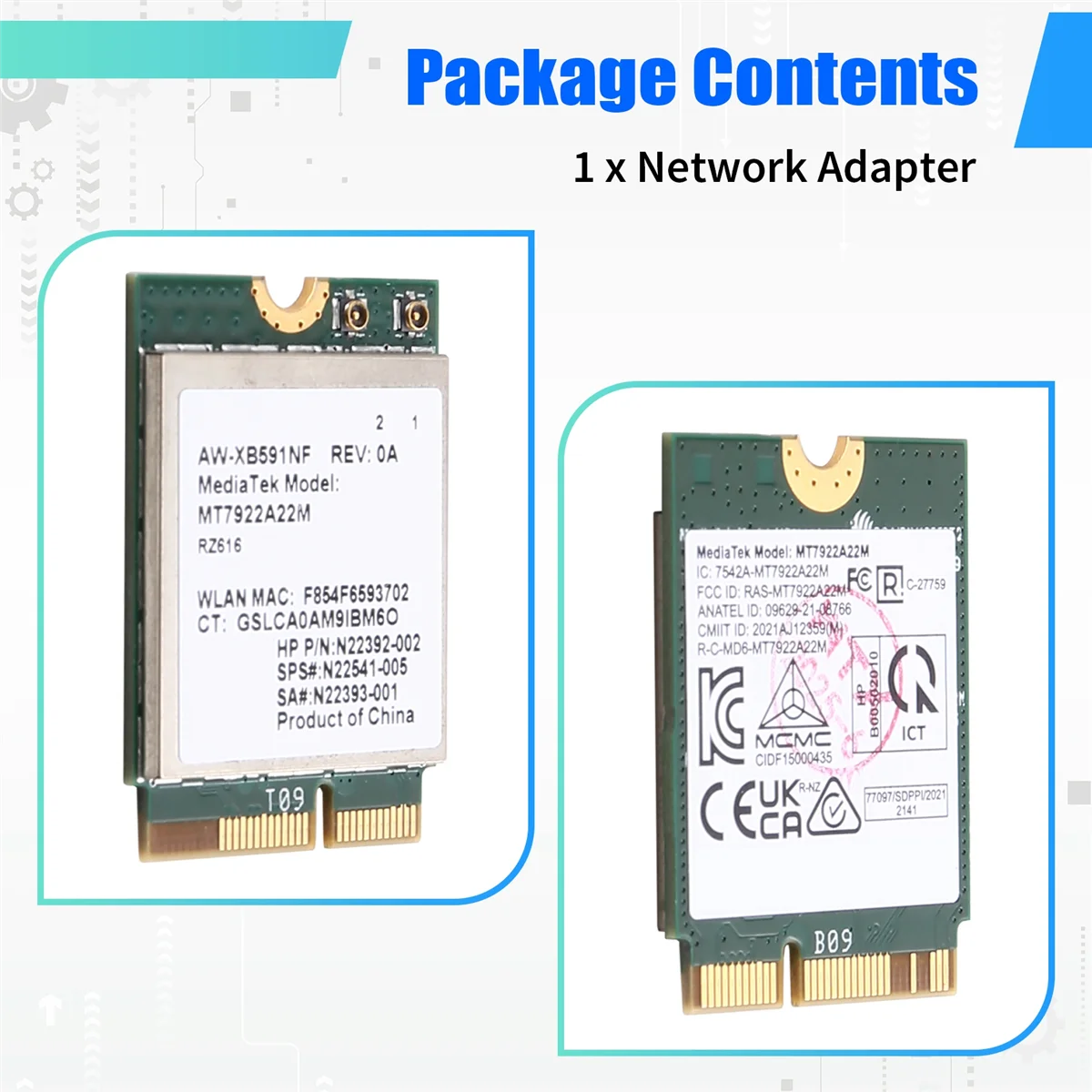 AT59 Wifi 6E MT7922…