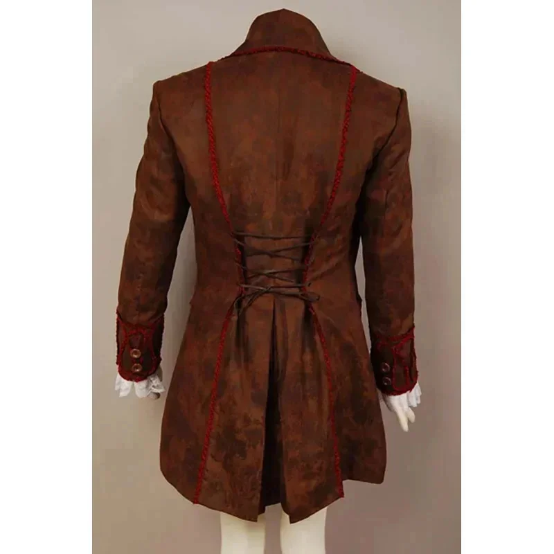 Alice Cosplay Johnny Depp como traje de Sombrerero Loco chaqueta pantalones corbata disfraz de Halloween para adulto traje completo