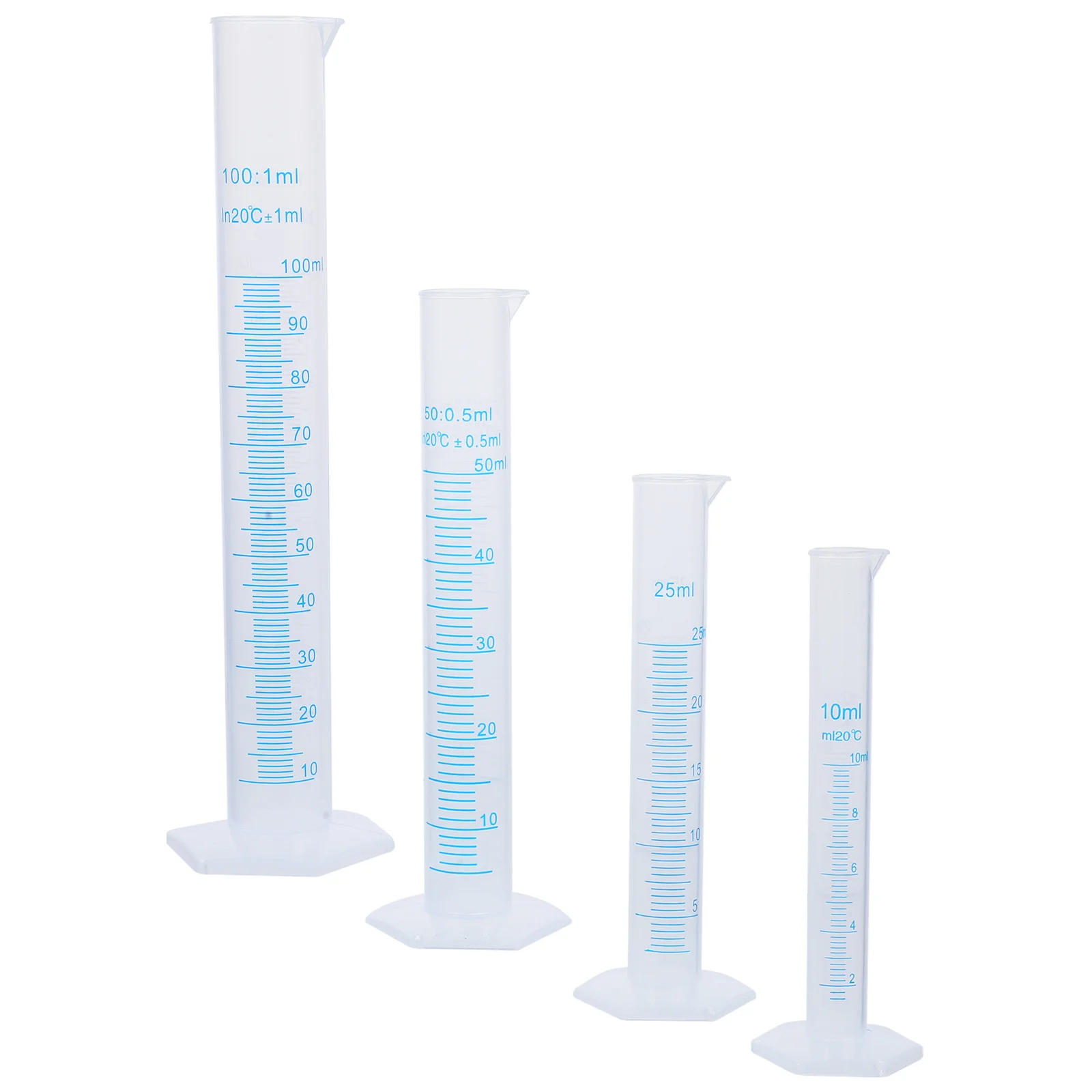 

Transparent Measuring Plastic Graduated Cylinder Plastic Measuri Trial Test Liquid Tube Lab Tool / / /