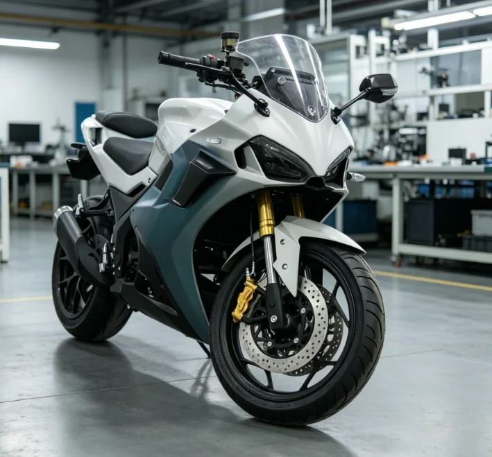 Yzhgb MAYA Adult Racing Motorcycle with Safety in Mind 3000W-8000W 60-120km/h 60/72V Disc Brakes, Overheating and Overload Safet