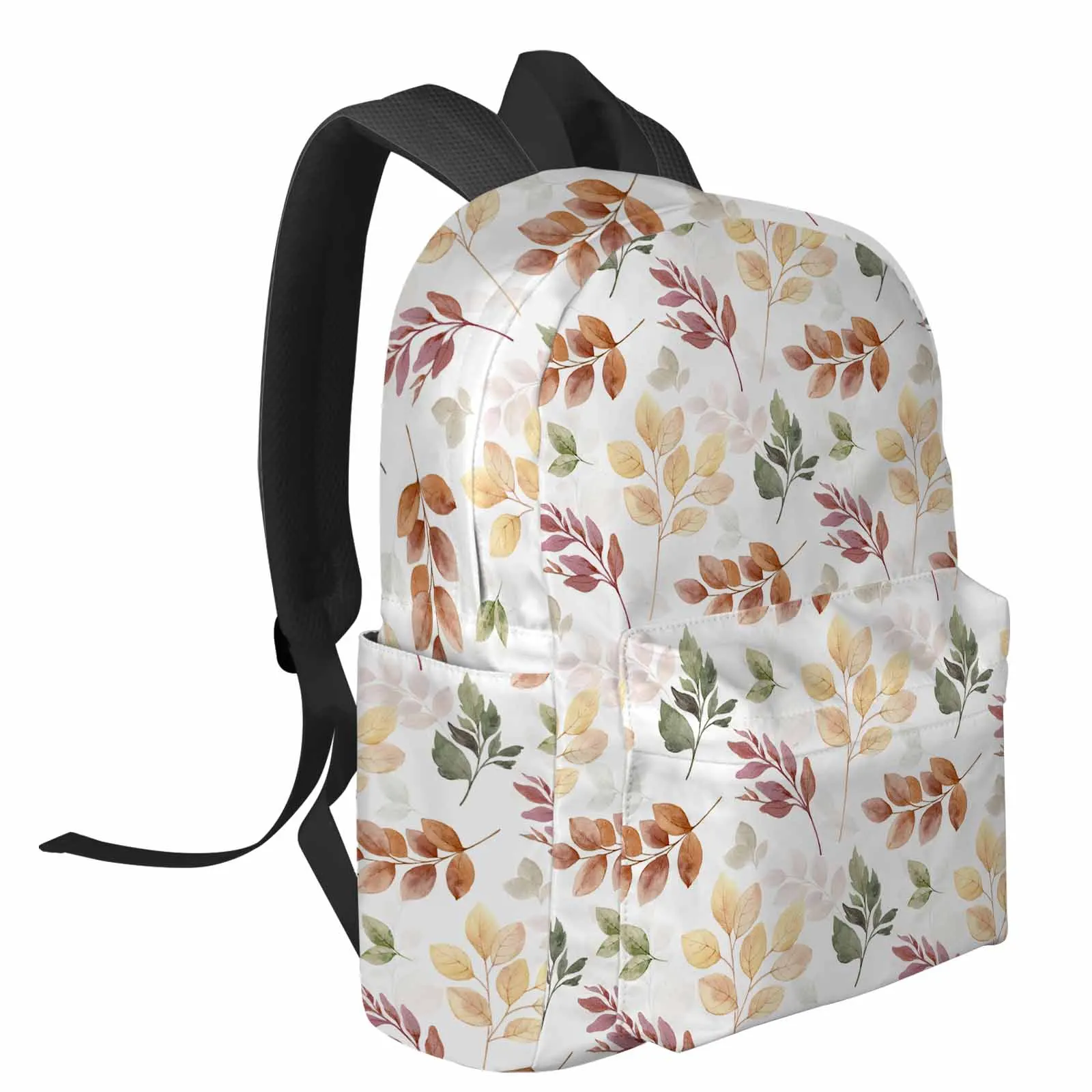 Autumn Leaf Eucalyptus Leaf Plant Backpack School Bags for Teenagers Students Laptop Bag Women's Casual Travel Backpack