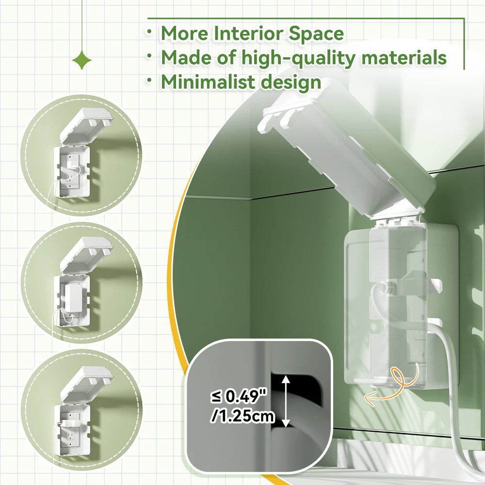 Savelon 1 buah penutup Outlet elektrik bayi, 1 buah kotak tahan bayi, penutup colokan listrik untuk keselamatan bayi