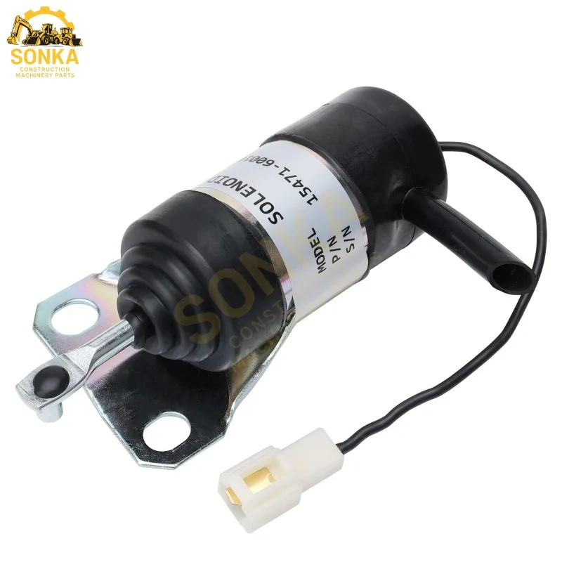 15471-60010 052600-1000 15471-60013 Fuel Shut Off Solenoid For Kubota R400B Tractor Part Generator 12V Stop Solenoid Engine