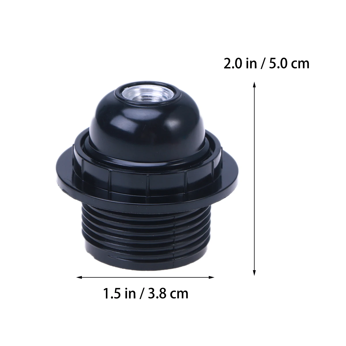 

10 pcs Lamp Light Bulb Holder Holder E14 E27 Adapter Screw Light Bulb Socket Terminal Round Plastic Lampholder