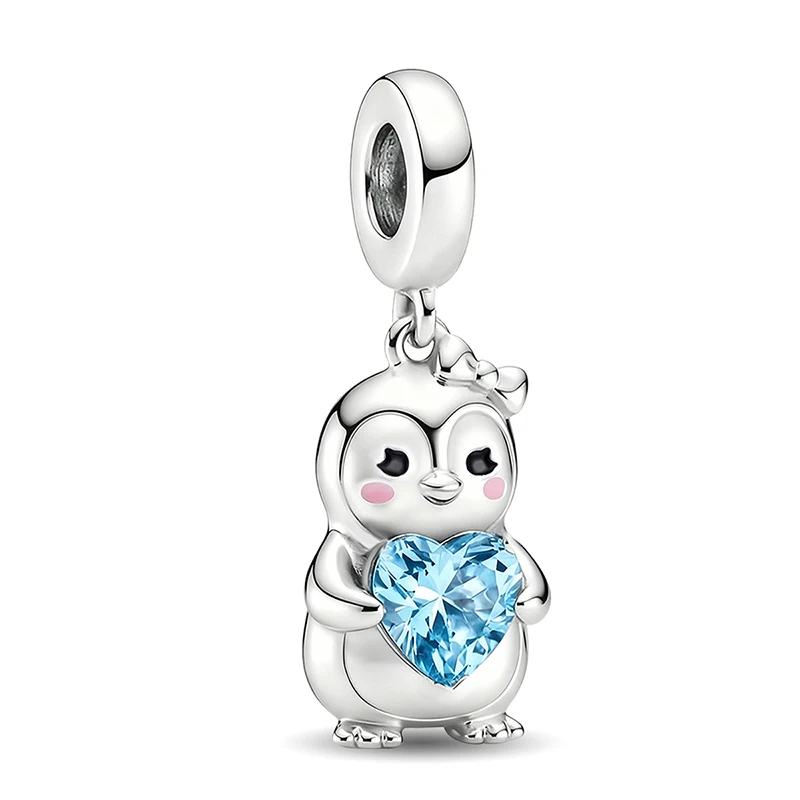 925 Sterling Silber Exquisite Niedliche Himmel-Land-Meer-Tier-Serie Charm-Anhänger für Armbänder DIY Hochwertiger Damenschmuck – Detail 8