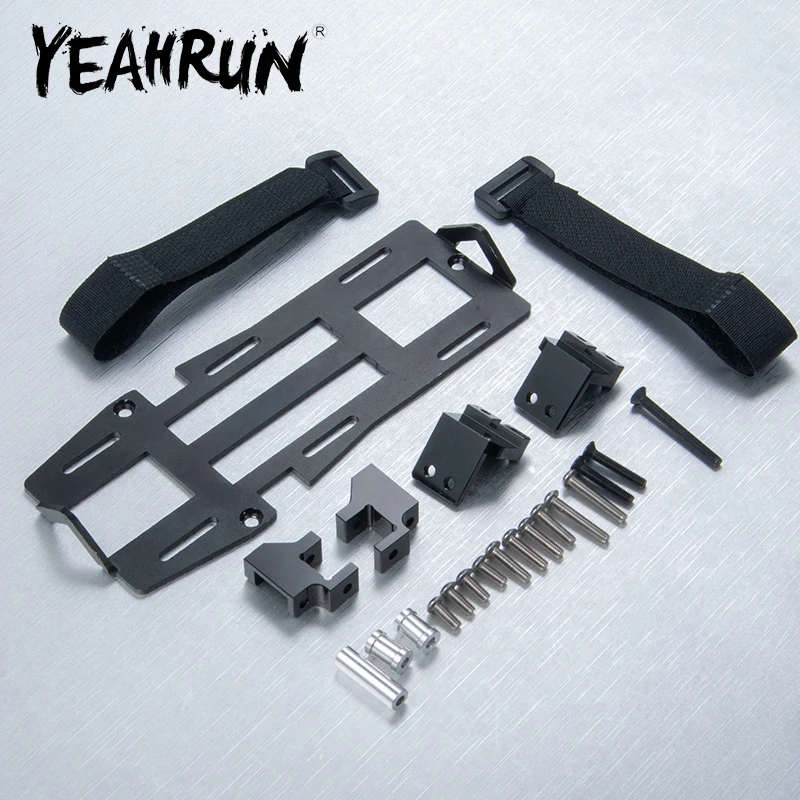 

YEAHRUN Metal Forward Mounted Battery Mounting Plate Kit for TRX-4 Defender Bronco 1/10 RC Crawler Car Model Upgrade Parts