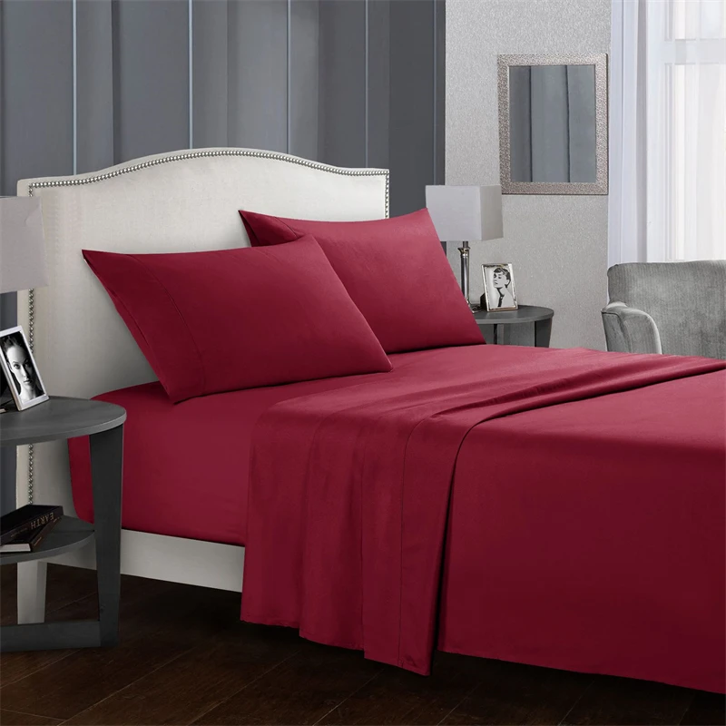 High-quality Simple King Size Bed Sheet Set Soft Comfortable Fitted Sheets Sets Queen Durable Bed Cover Mattress Protector Cover