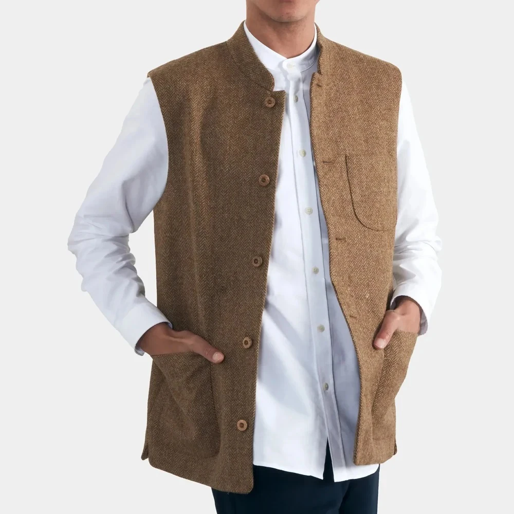 

Элегантный мужской жилет для мужчин, мужской жилет, жилет в елочку, рабочие жилеты, мужской жилет без рукавов, повседневные рабочие костюмы
