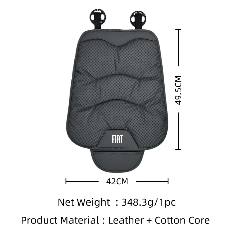 Car Leathers Cushion Front Rear Seat Protectors Cover For FIAT 500 Abarth Panda Punto Tipo Ducato Stilo Doblo Bravo Freemont Str