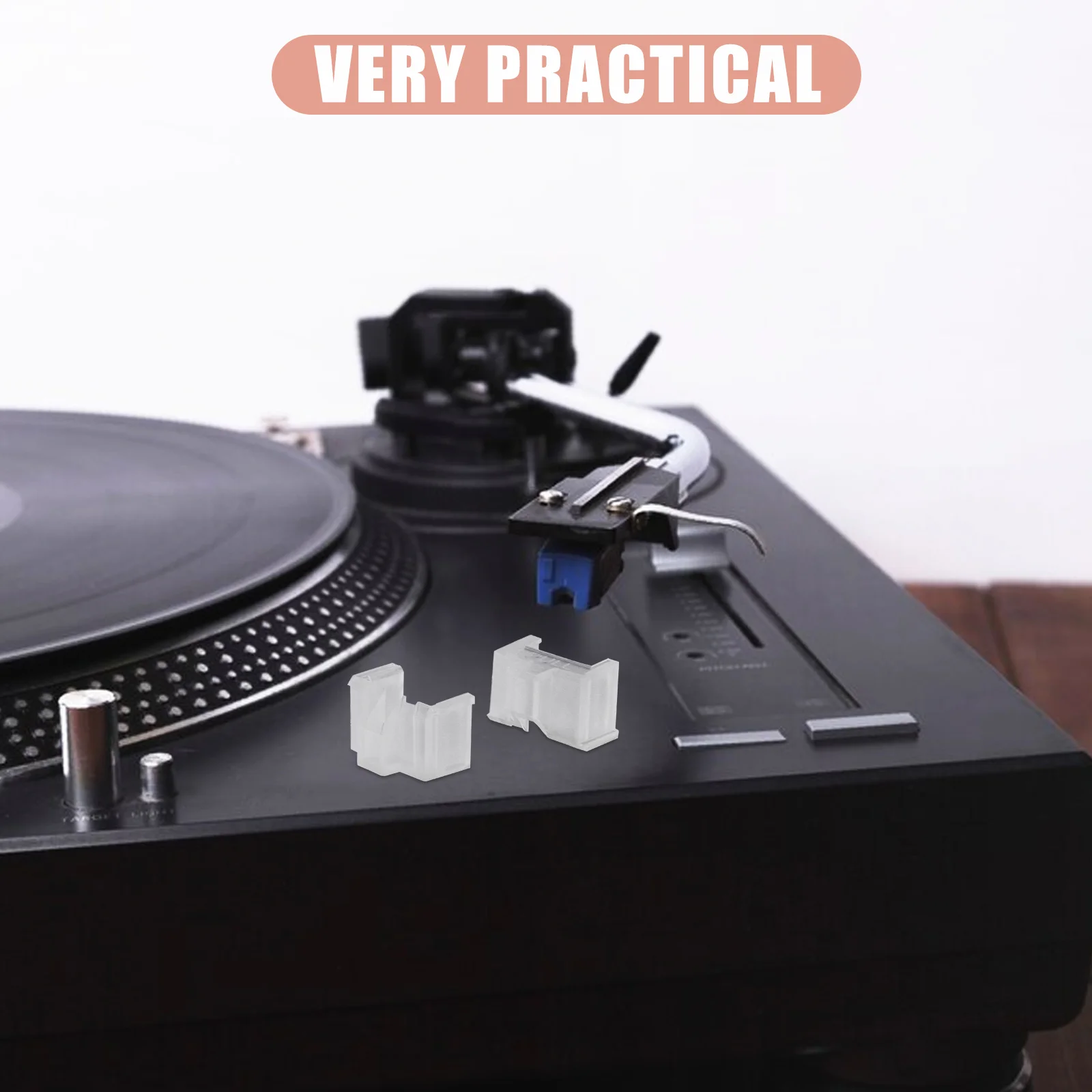 2 Pcs Protective Cover Turntable Needle Protector Stylus Record Player Plastic Replacement