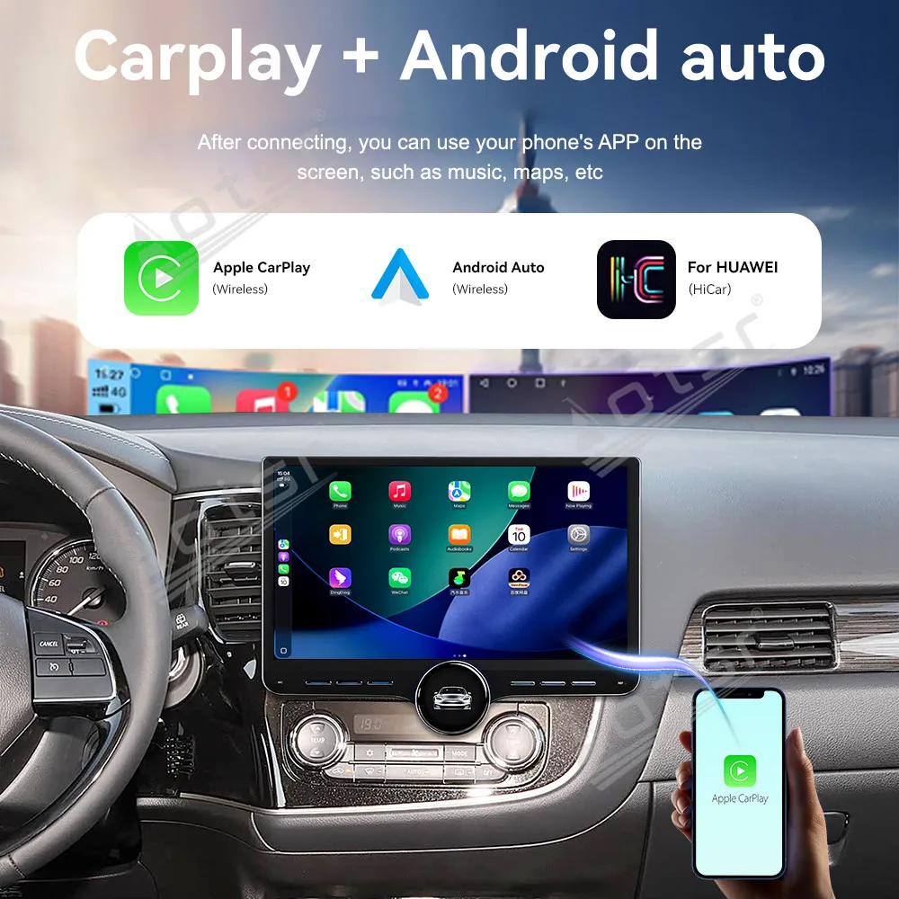 11.5" For Mitsubishi Outlander 2020 Android 15 Car Radio GPS Navigation CarPlay DSP Screen Multimedia Player Head Unit view 2