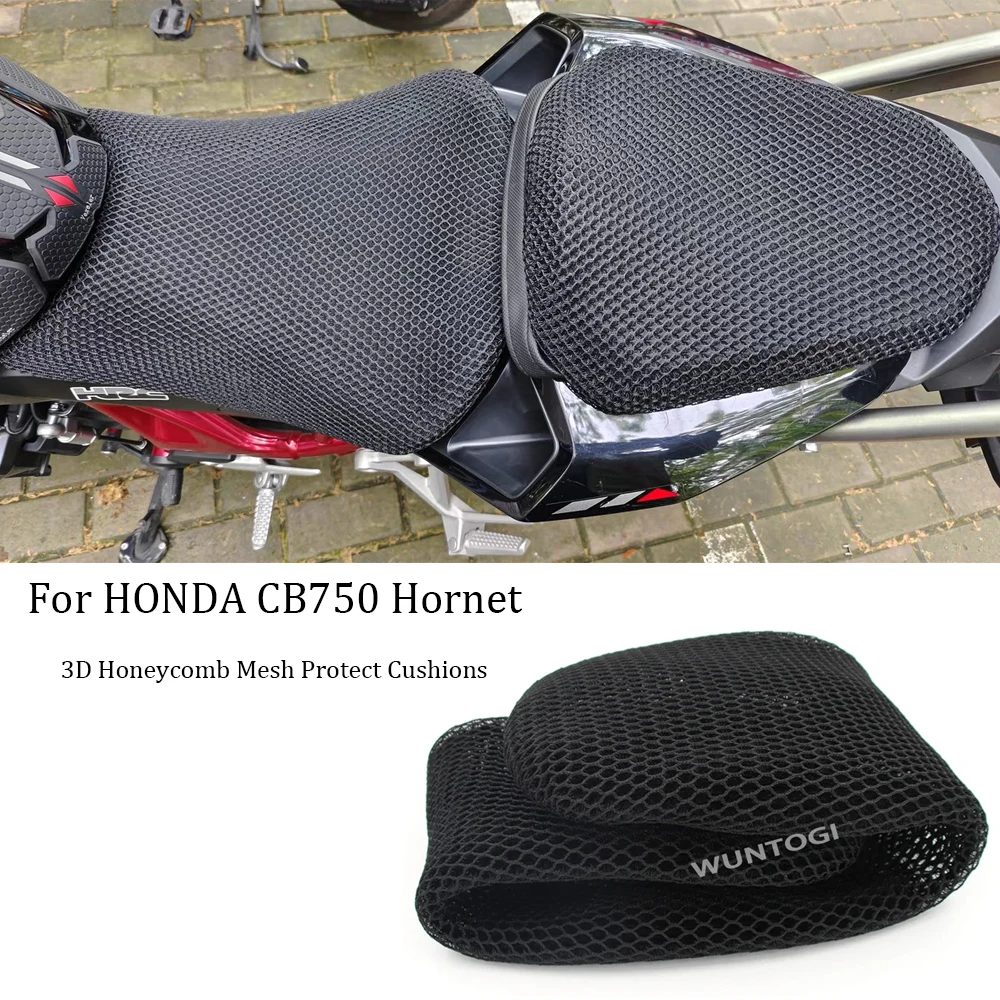 

Для HONDA CB750 Hornet 3D сотовая сетка защитные подушки нейлоновая ткань седло CB750 HORNET мотоциклетные теплоизолированные чехлы на сиденья